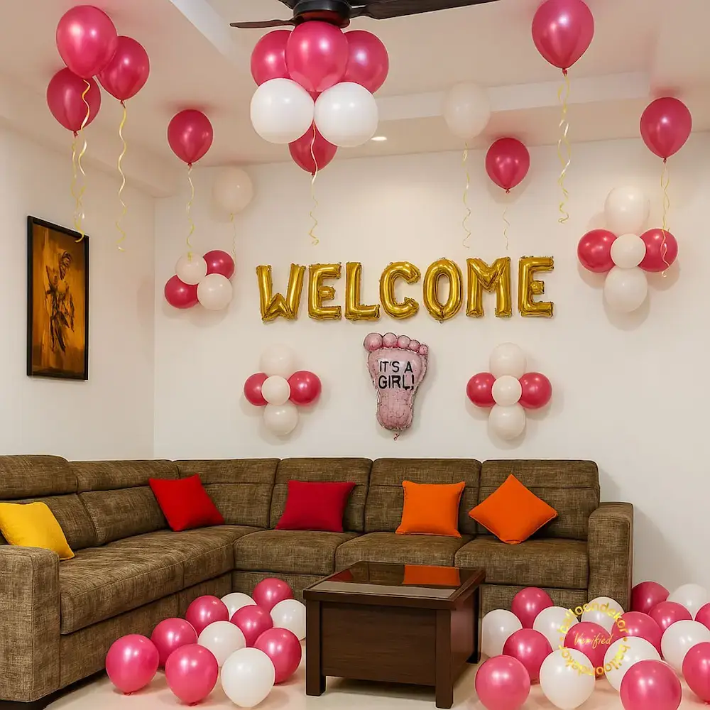 Baby Welcome Arch and Light Balloon Decor